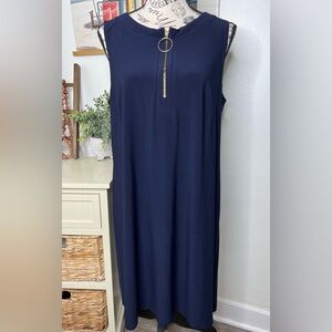 MSK Navy Sleeveless Dress